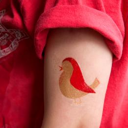 Bird And Rabbit Temporary Tattoos