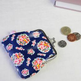 Blue Bouquet Coin Purse