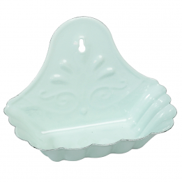 Turquoise Enamel Bird Feeder