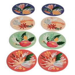 Floral Coasters (set Of 8)