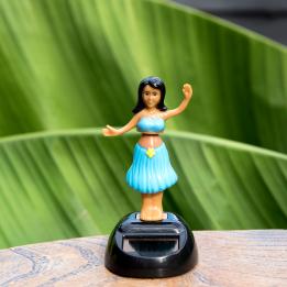 Blue Hula Dancer Solar Powered