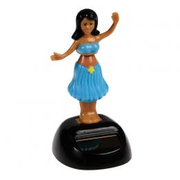 Blue Hula Dancer Solar Powered