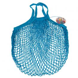 Blue French Style String Shopping Bag