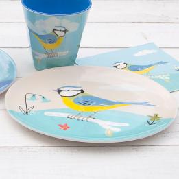 Blue Tit Melamine Plate