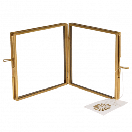 Brass 4 Sided Square Photo Frame