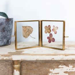 Brass 4 Sided Square Photo Frame