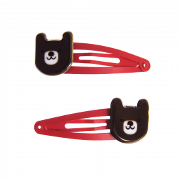 Bruno The Bear Hairclips (set Of 2)