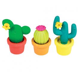 Cactus Erasers (set Of 3)