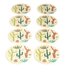 Desert In Bloom Coasters (set Of 8)