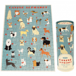 Canine Alphabet 300 Piece Puzzle In A Tube