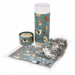 Canine Alphabet 300 Piece Puzzle In A Tube