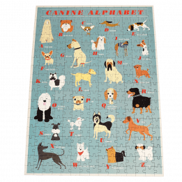 Canine Alphabet 300 Piece Puzzle In A Tube