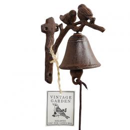 Cast Iron Songbirds Garden Bell