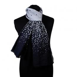 Charcoal Sea Mist Cotton Scarf