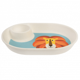 Charlie The Lion Bamboo Egg Plate