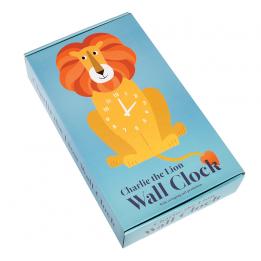 Charlie The Lion Wooden Wall Clock