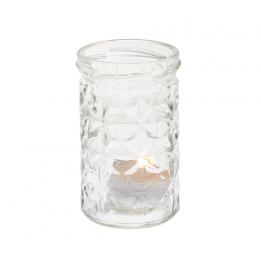 Clear Glass Tealight Holder