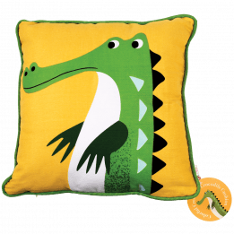 Harry The Crocodile Cushion With Pad
