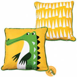 Harry The Crocodile Cushion With Pad