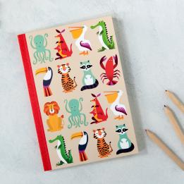 Colourful Creatures A5 Notebook