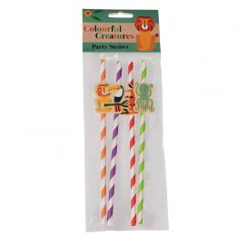 Colourful Creatures Party Straws