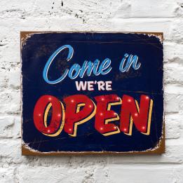 Come In We'Re Open Light Up Sign