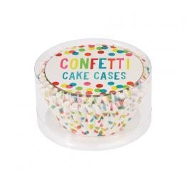 50 Confetti Cake Cases