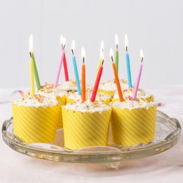 Confetti Party Candles (set Of 12)
