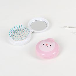 Cookie The Cat Compact Hairbrush