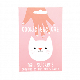 Cookie The Cat Nail Stickers (pack Of 25)