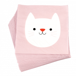 Cookie The Cat Napkins (pack Of 20)