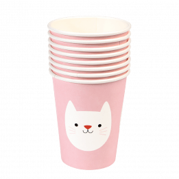 Cookie The Cat Paper Cups (set Of 8)