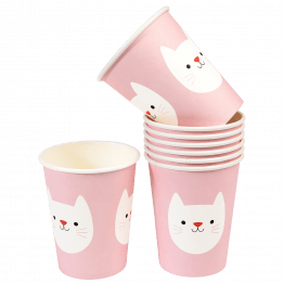 Cookie The Cat Paper Cups (set Of 8)