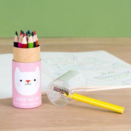 Cookie The Cat Colouring Pencils And Sharpener (set Of 12)