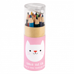 Cookie The Cat Colouring Pencils And Sharpener (set Of 12)