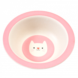 Cookie The Cat Bamboo Bowl