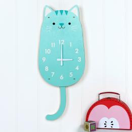 Cookie The Cat Wooden Wall Clock