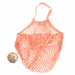 Coral Organic Cotton Net Bag