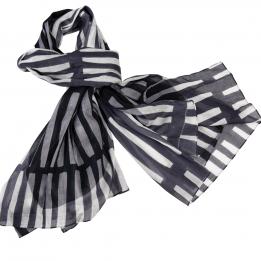 Milano Grey Cotton Scarf