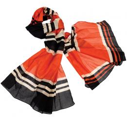 Stockholm Orange Cotton Scarf