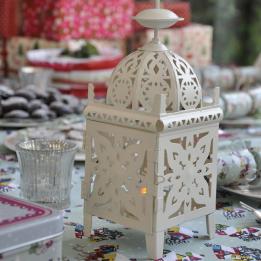 Cream Moroccan Metal Lantern