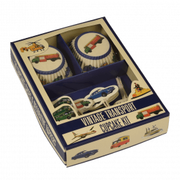 Vintage Transport Cupcake Kit