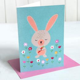 Daisy Rabbit Card