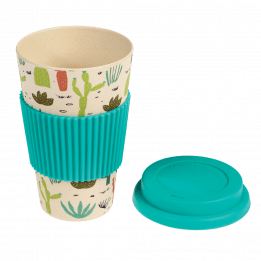 Desert In Bloom Bamboo Travel Mug