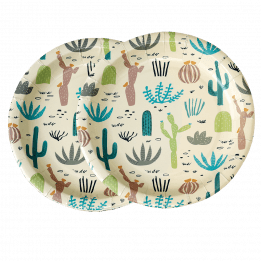 Desert In Bloom Paper Plates (pack Of 8)