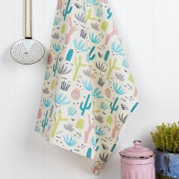 Desert In Bloom Tea Towel