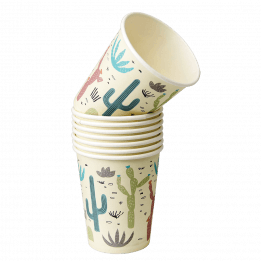 Desert In Bloom Paper Cups (set Of 8)