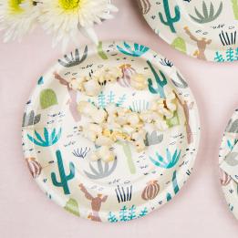 Desert In Bloom Paper Plates (pack Of 8)