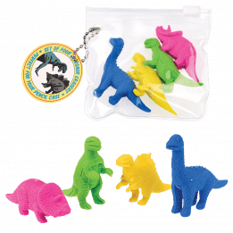 Dinosaur Erasers (set Of 4)