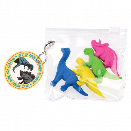 Dinosaur Erasers (set Of 4)